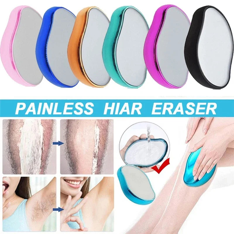 Epilator Crystal Painless Physical Hair Removel Eraser Glass Hair Remover Safe Easy Cleaning Reusable Depilation For Ladies New