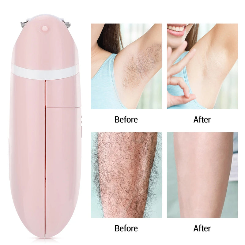 3 in 1 Women's Shaver Electric Mini Razor Whole Body Special Hair Removal Equipment Knife Armpit Intimate Area